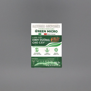 Phân bón lá trung - vi lượng Alexmax - Micromix (GREEN MICRO) - 25gr